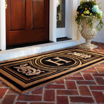 Wingate Monogrammed Entry Mat