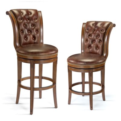 Lombard Tufted Back Bar and Counter Stools | Frontgate