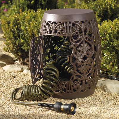 Coiled Hose Garden Storage