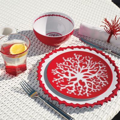Kim Seybert Coral Dinnerware Frontgate