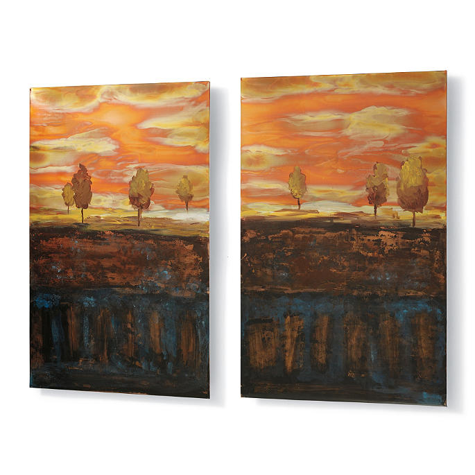 Autumn Landscapes Copper Wall Art | Frontgate