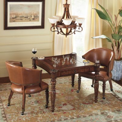 Mandalay Chess Game Table and Chairs | Frontgate