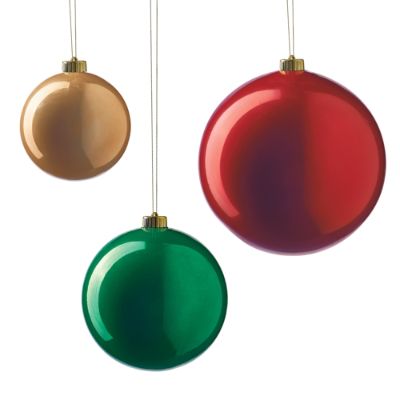 Outdoor Shatter-proof Ornaments in Classic Colors | Frontgate