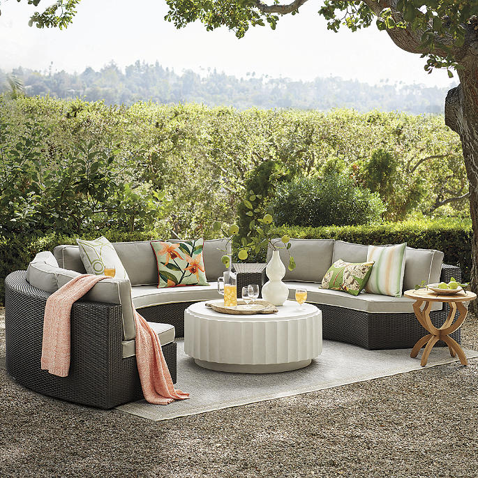 Pasadena Ii Modular Seating In Bronze, Frontgate Outdoor Furniture