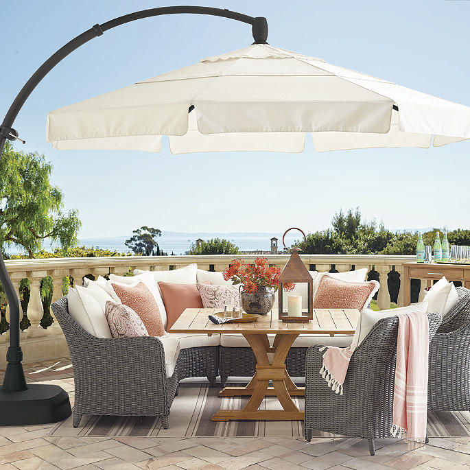 11 Cantilever Round Side Mount, Frontgate Outdoor Furniture Umbrellas