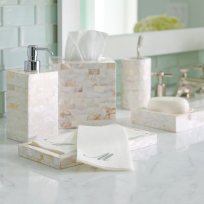 Luxury Bathroom Decor - Mother of Pearl Accessories