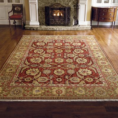Ziegler Mahal Fronds Wool Area Rugs Frontgate