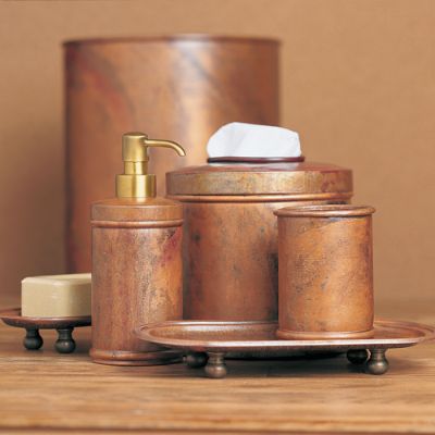 Lodge Copper Luxury Bath Accessories Frontgate   B 84252 Main